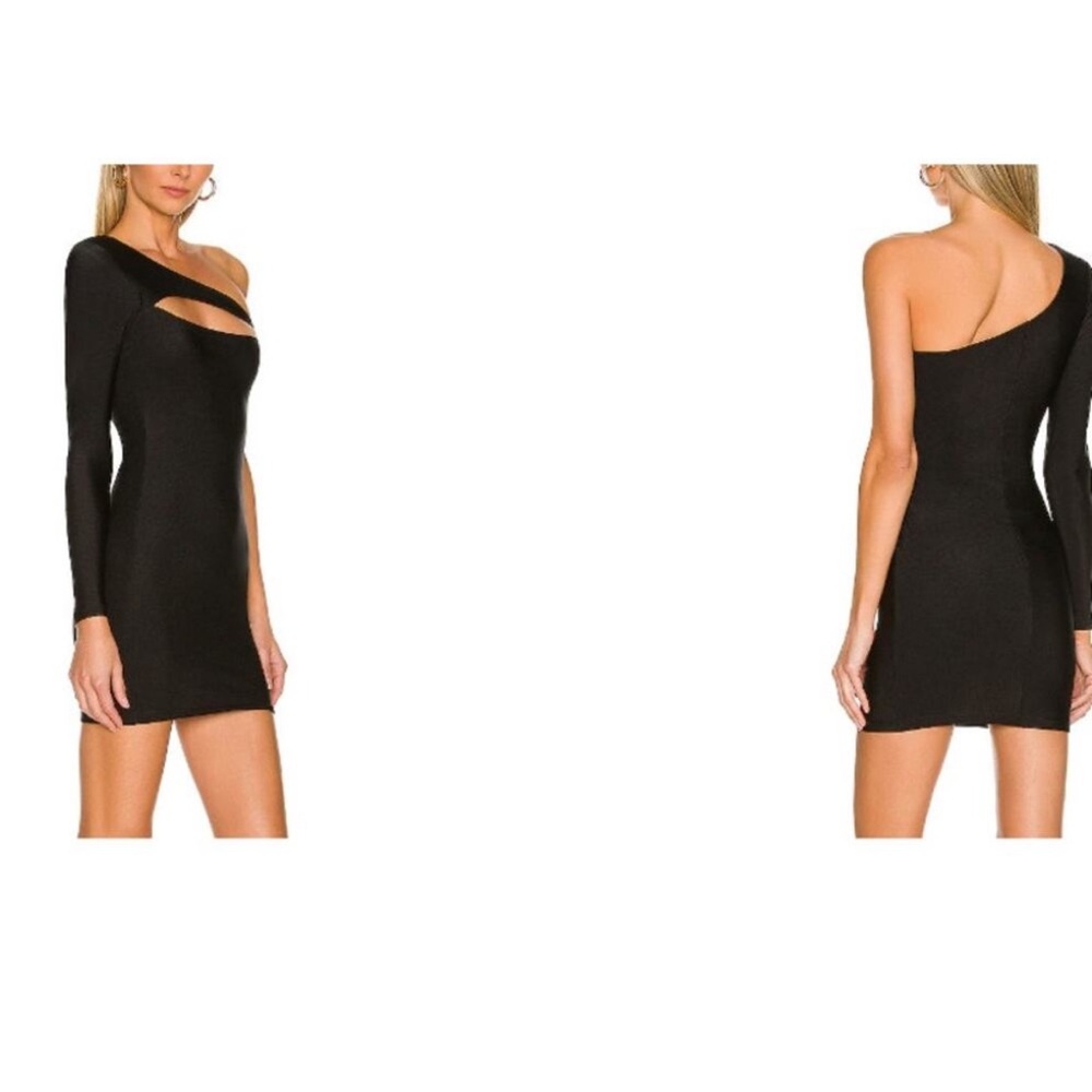 Superdown Black One-Shoulder‎ Dress